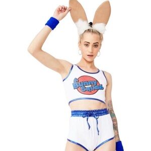 Yandy Forplay Loonie For You Shorts & Crop Top Halloween Costume Small/Medium